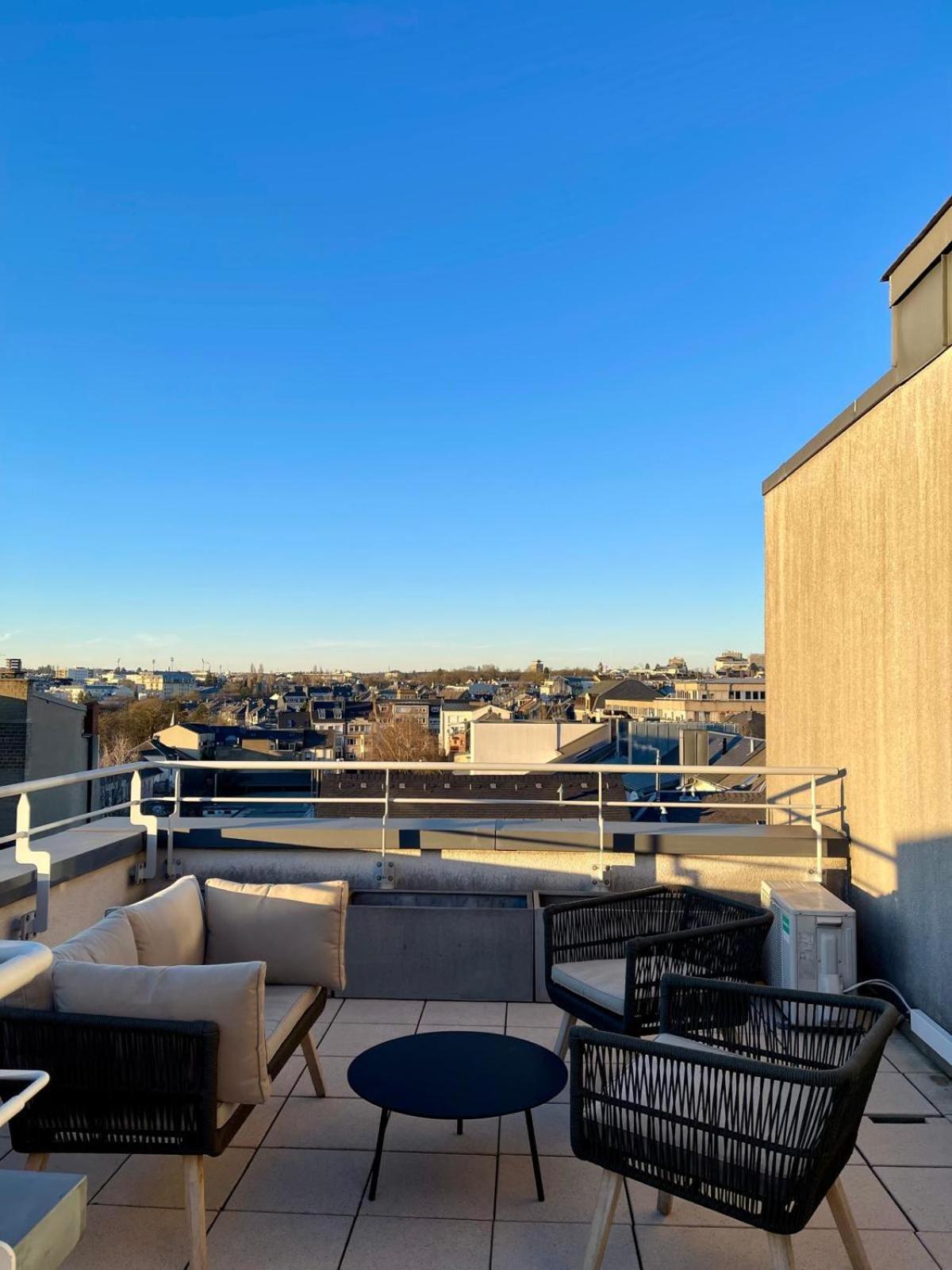 룩셈부르크 Lux Penthouse - Office, Terrace, Gym & Parking 아파트 외부 사진