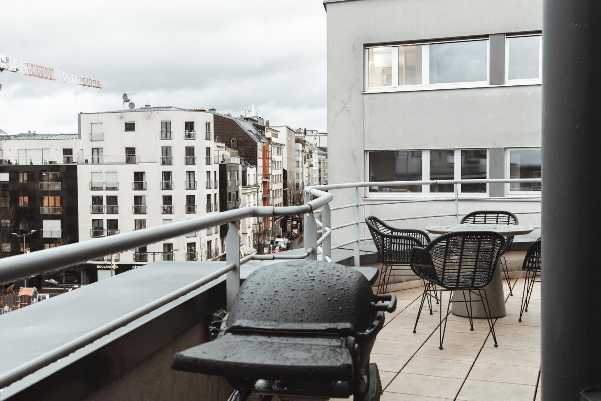룩셈부르크 Lux Penthouse - Office, Terrace, Gym & Parking 아파트 외부 사진